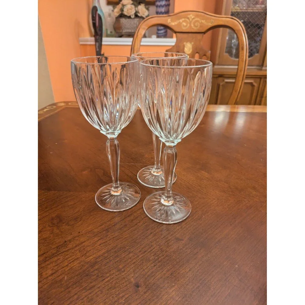 3 Cristal D'Arques Durand Classic Wine Glasses Set Crystal Clear 8